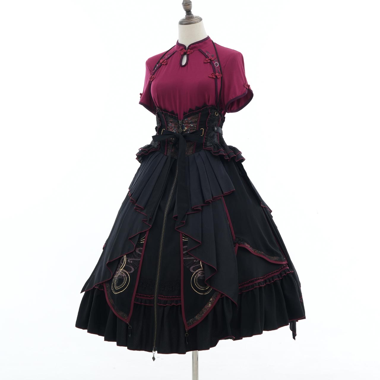 月影ノ華 Moonlight Blossom Cut-and-Sew Top