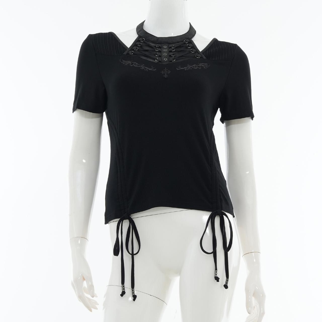 Remnants of Silent Depth Shirred Cut-and-Sew Top
