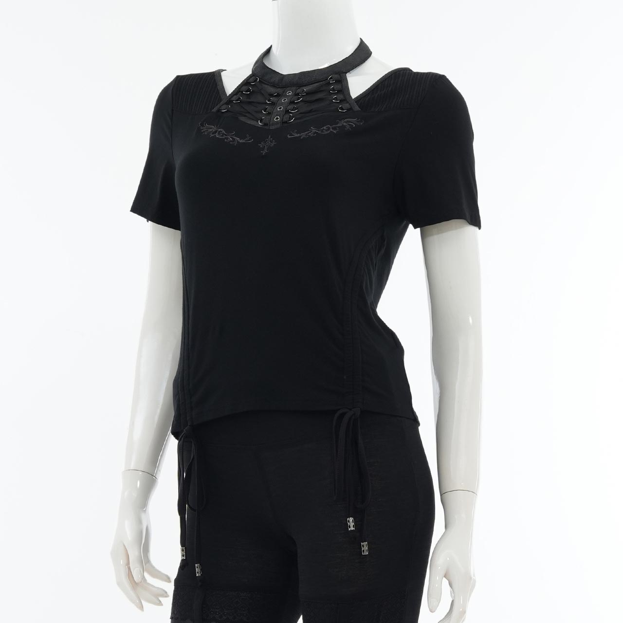 Remnants of Silent Depth Shirred Cut-and-Sew Top
