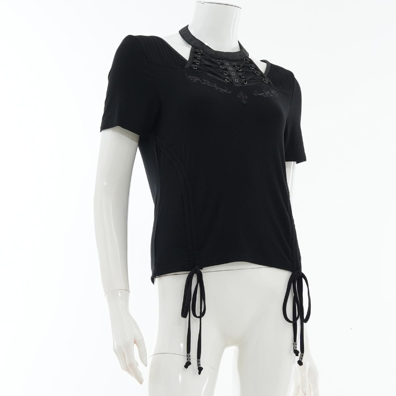 Remnants of Silent Depth Shirred Cut-and-Sew Top