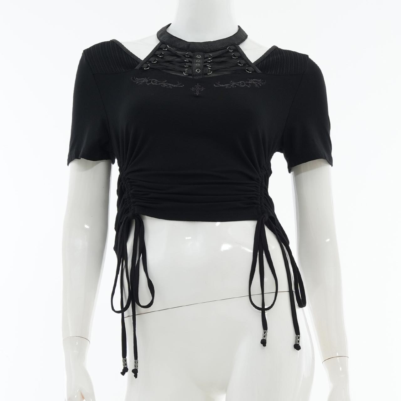 Remnants of Silent Depth Shirred Cut-and-Sew Top