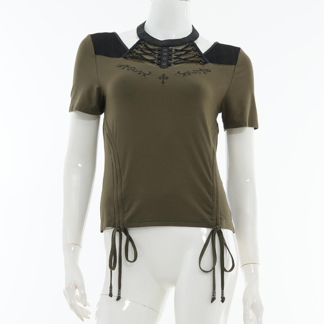 Remnants of Silent Depth Shirred Cut-and-Sew Top
