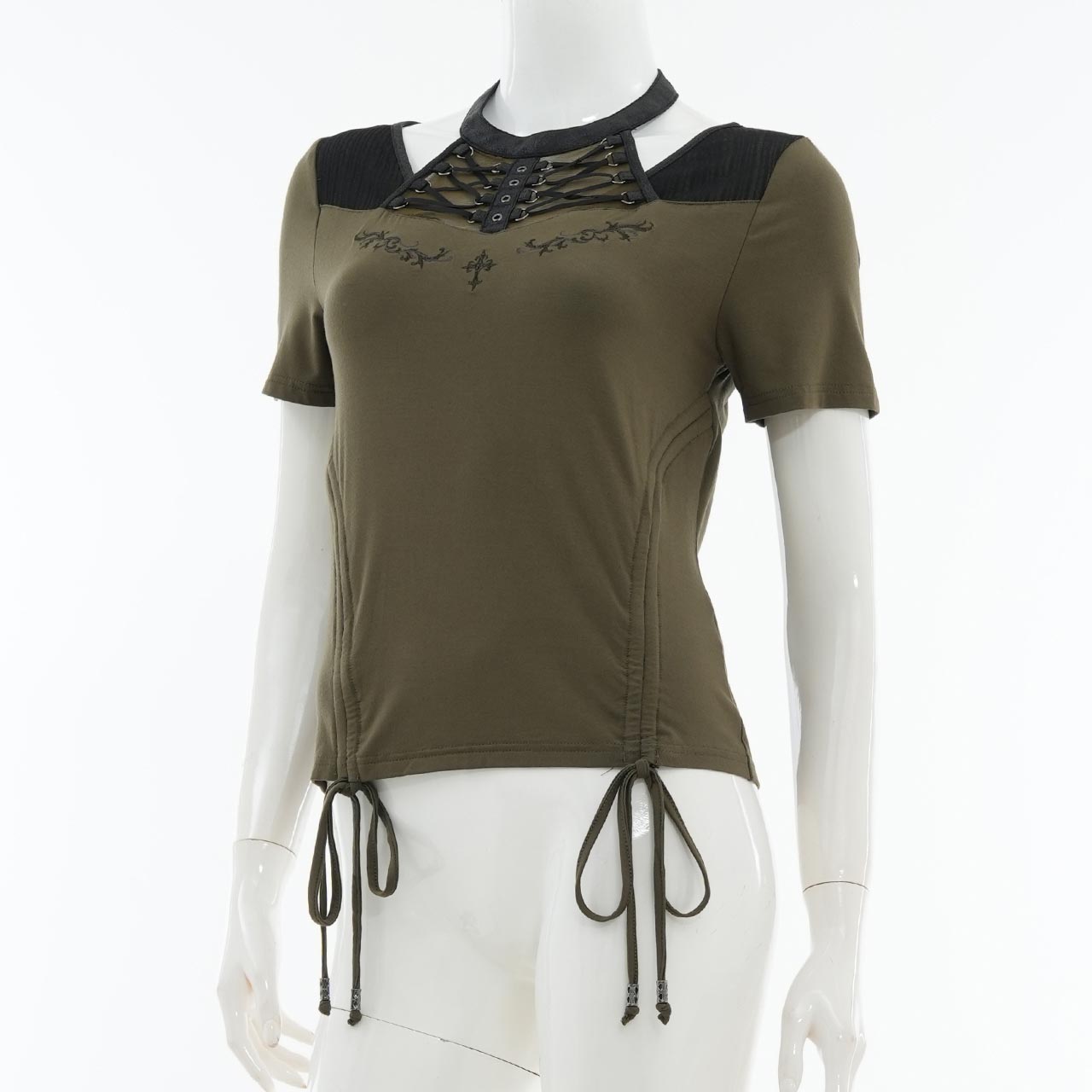Remnants of Silent Depth Shirred Cut-and-Sew Top