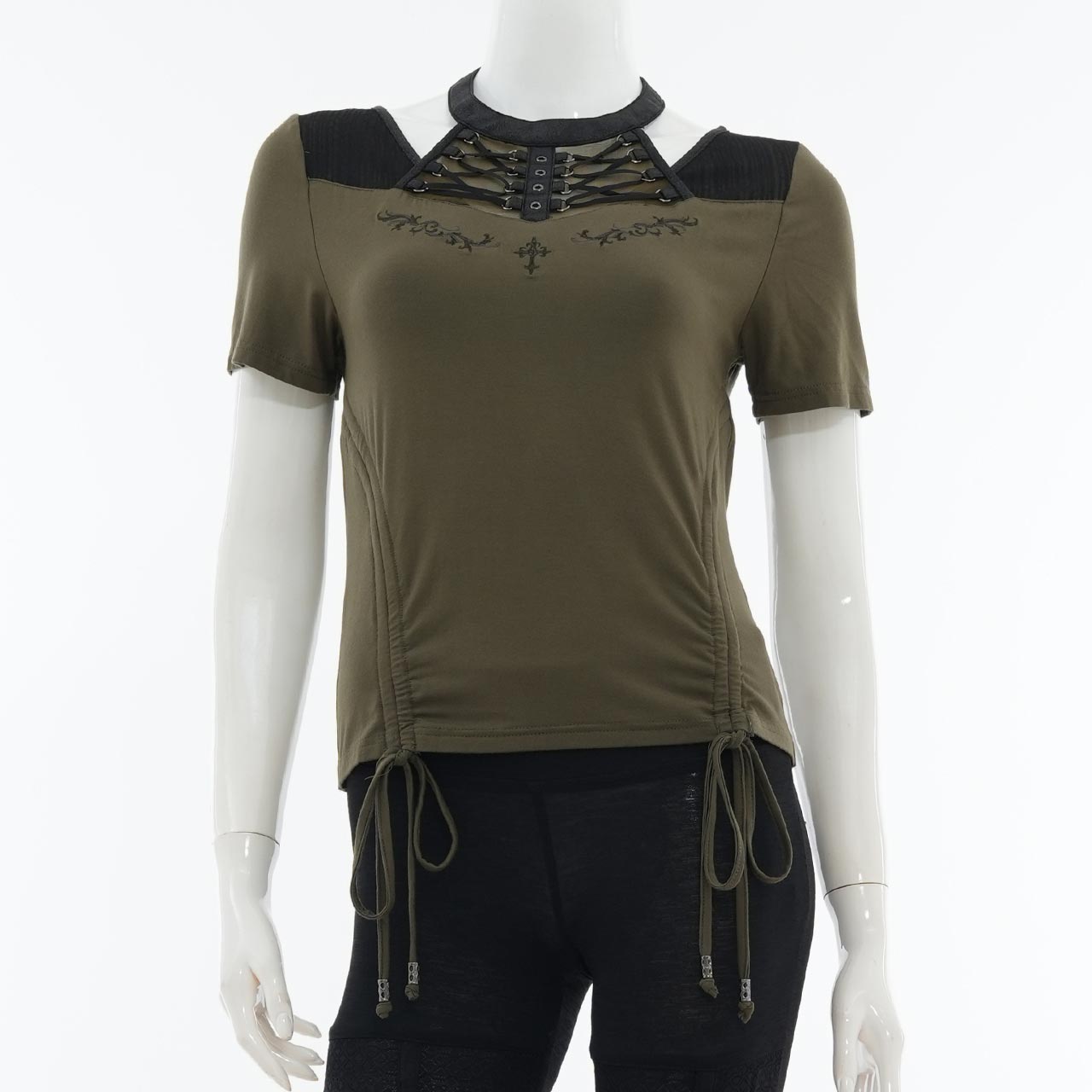 Remnants of Silent Depth Shirred Cut-and-Sew Top