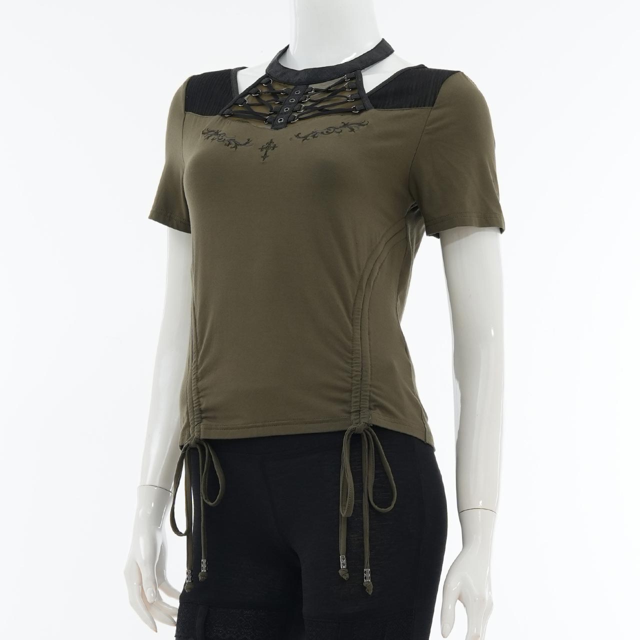 Remnants of Silent Depth Shirred Cut-and-Sew Top