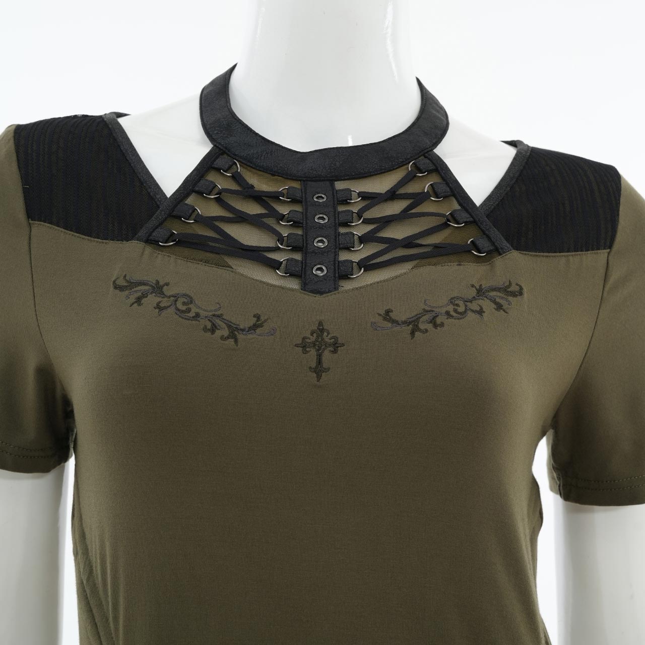Remnants of Silent Depth Shirred Cut-and-Sew Top