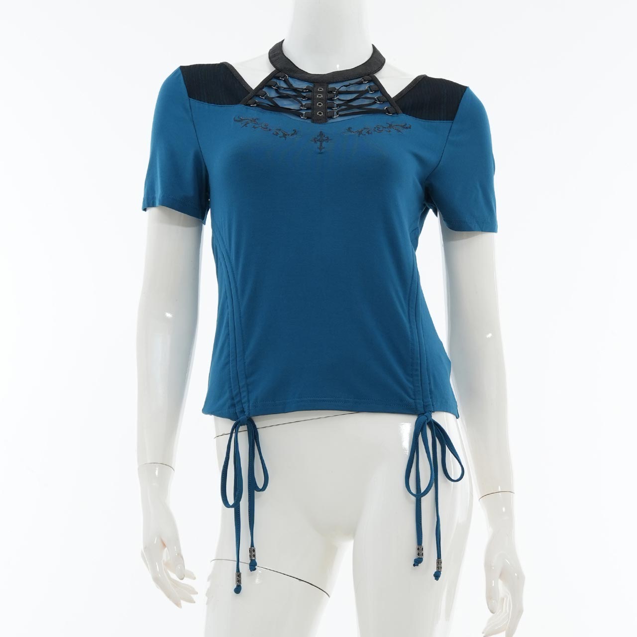 Remnants of Silent Depth Shirred Cut-and-Sew Top