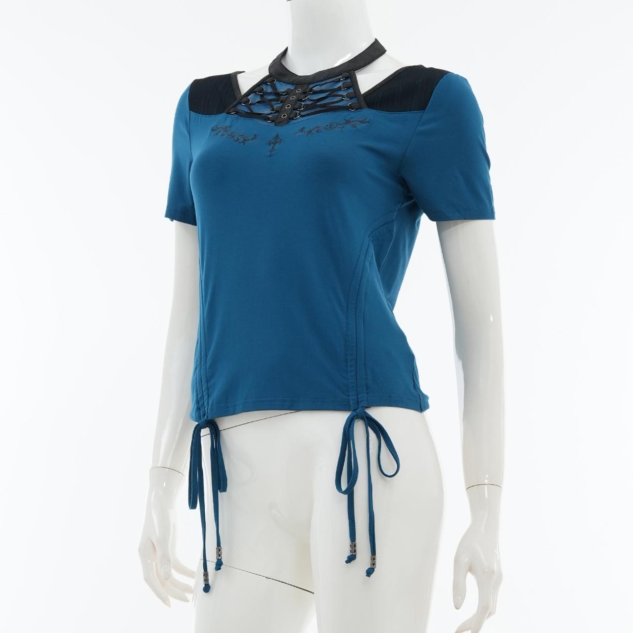 Remnants of Silent Depth Shirred Cut-and-Sew Top