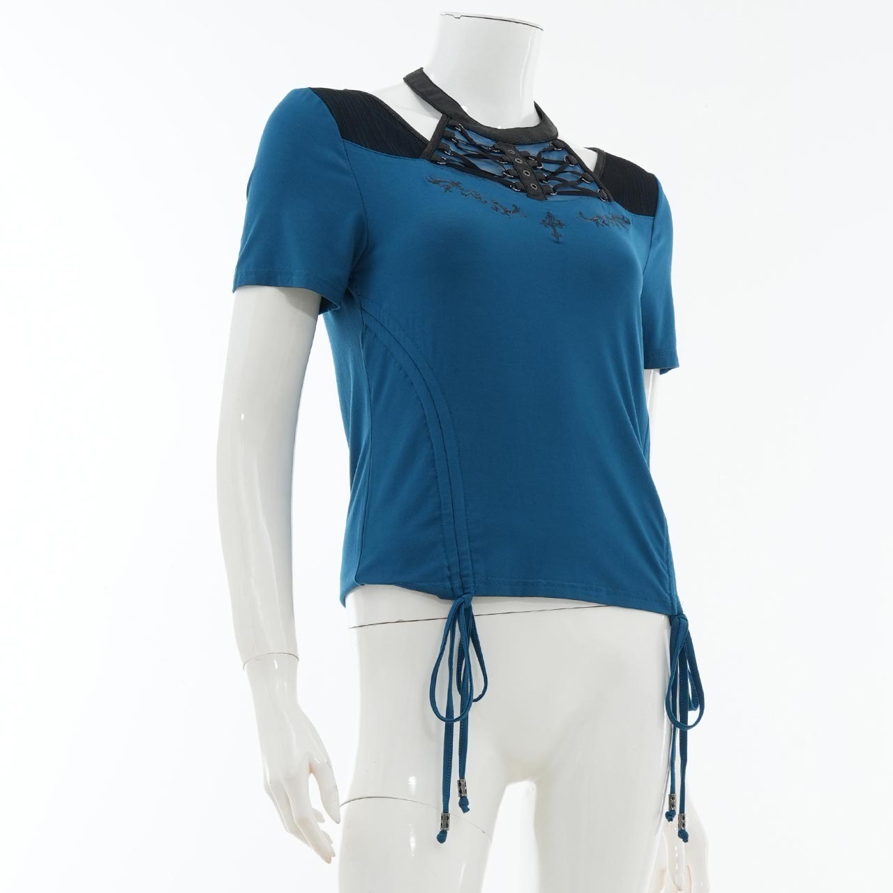 Remnants of Silent Depth Shirred Cut-and-Sew Top