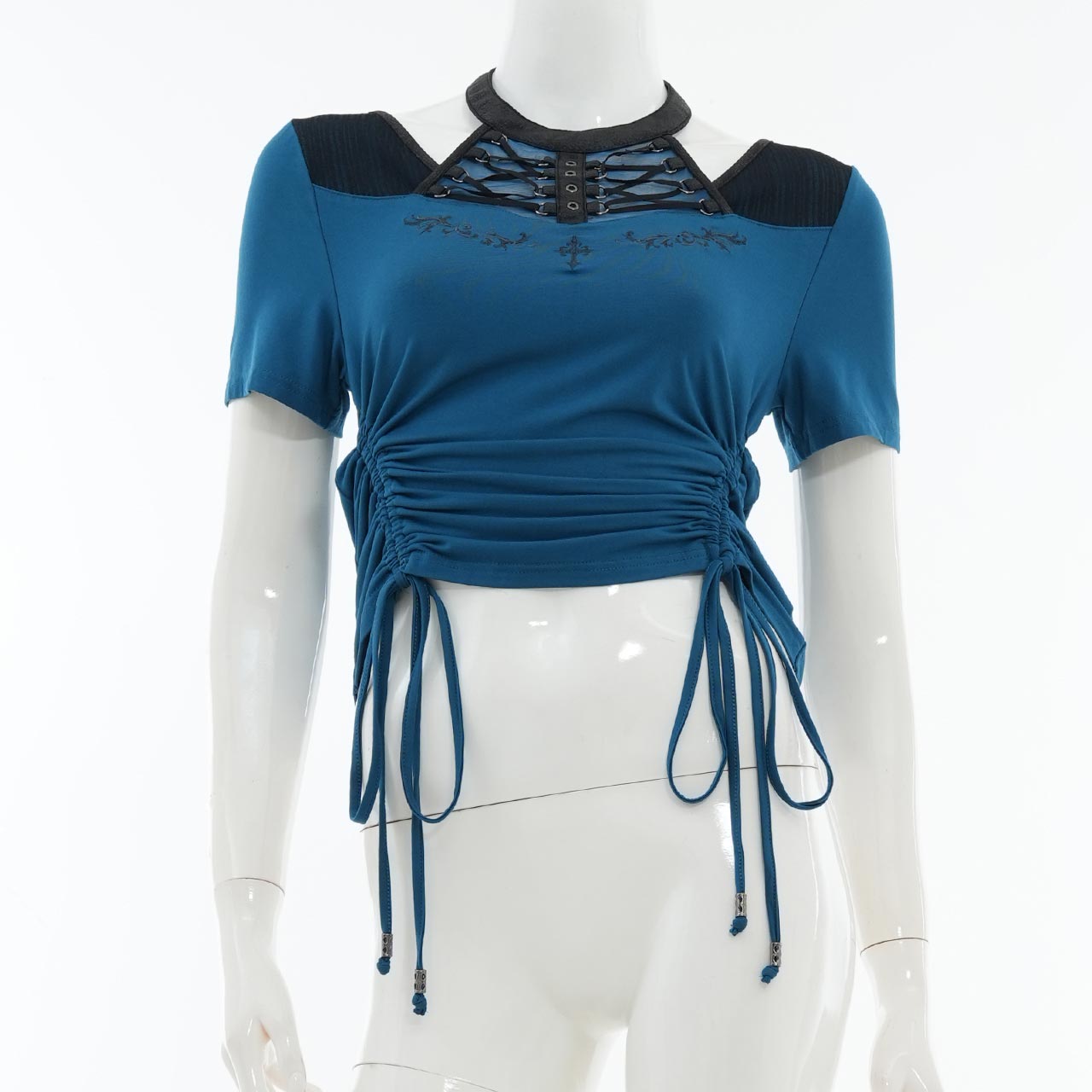 Remnants of Silent Depth Shirred Cut-and-Sew Top