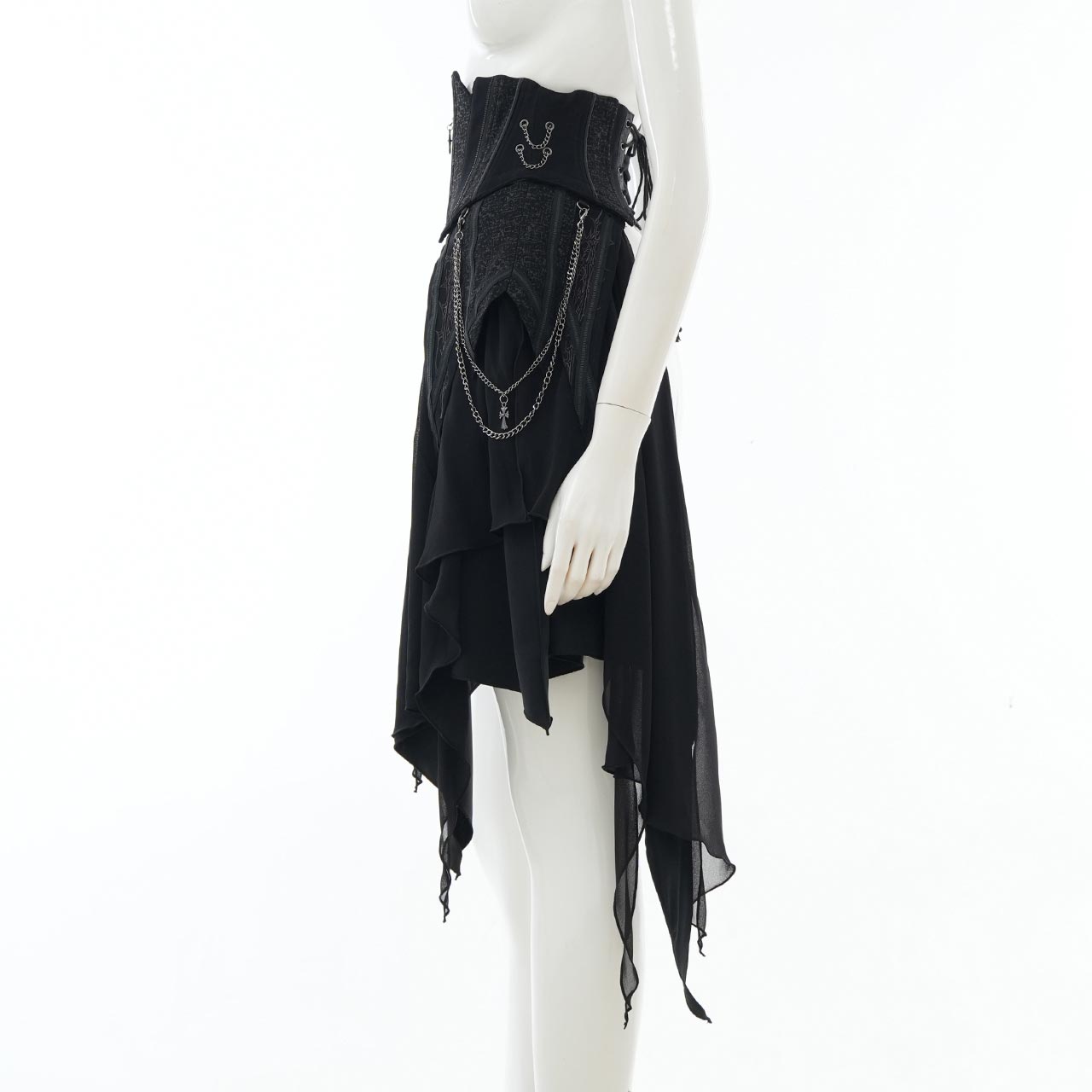 Remnants of Silent Depth Corset Skirt with Pockets