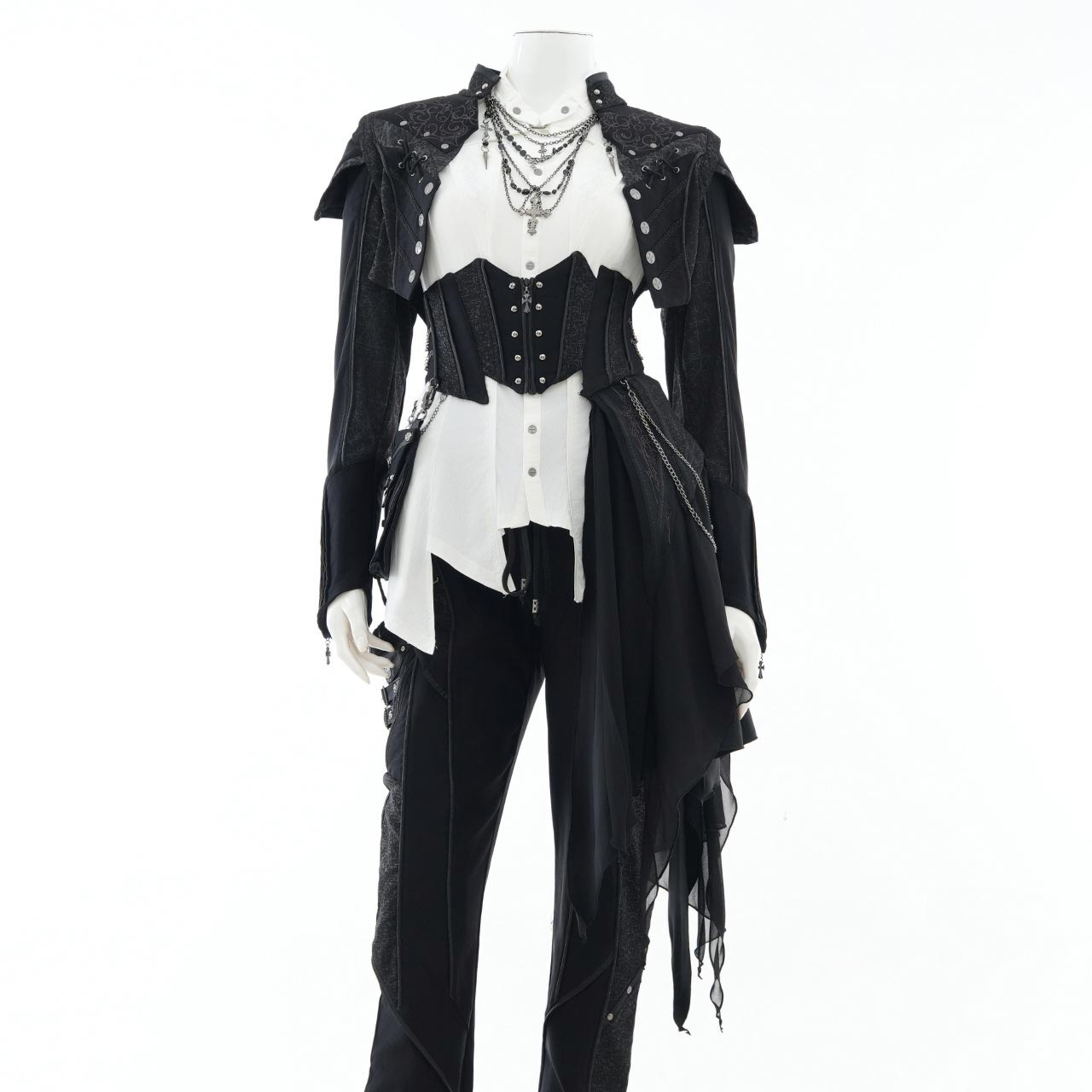 Remnants of Silent Depth Corset Skirt with Pockets