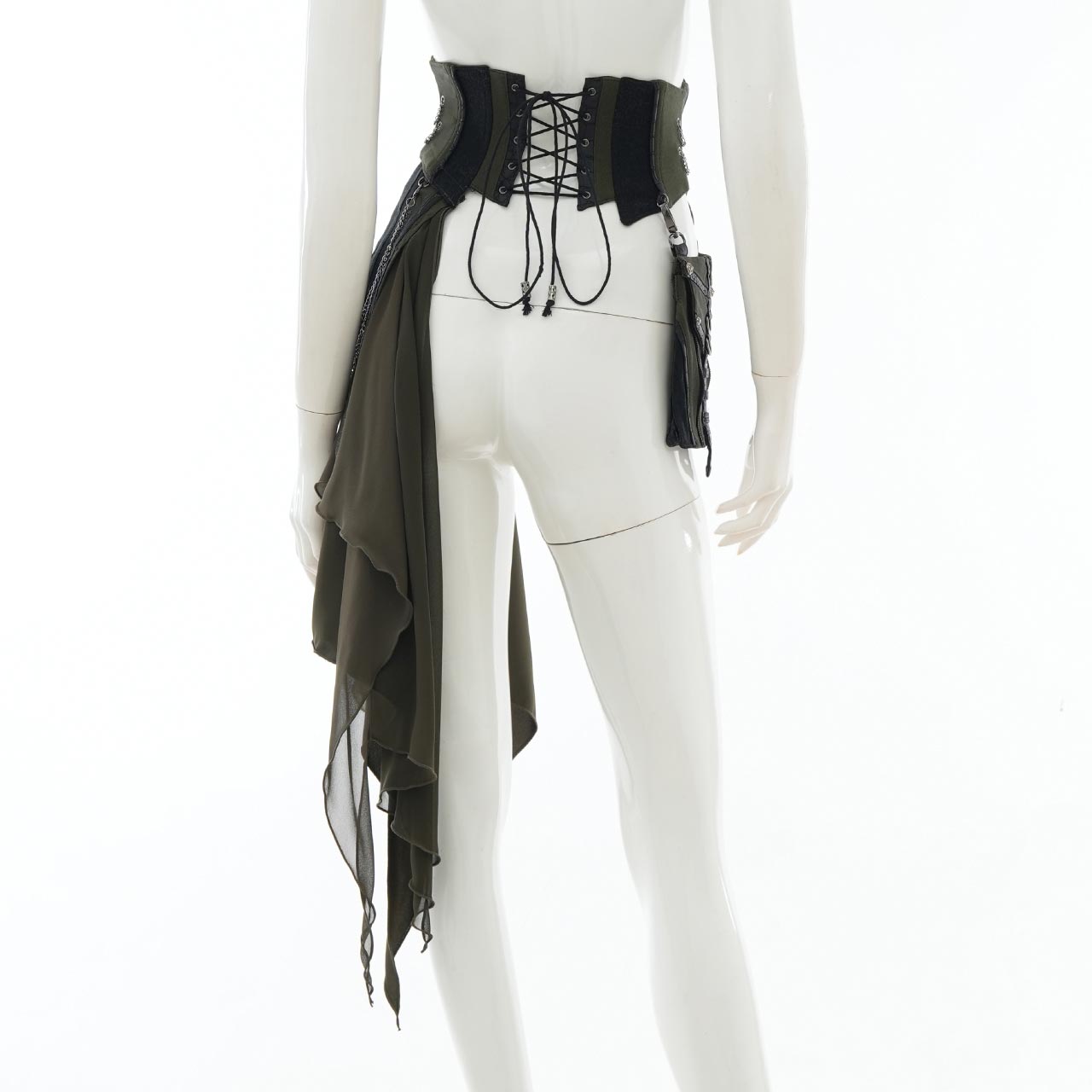 Remnants of Silent Depth Corset Skirt with Pockets
