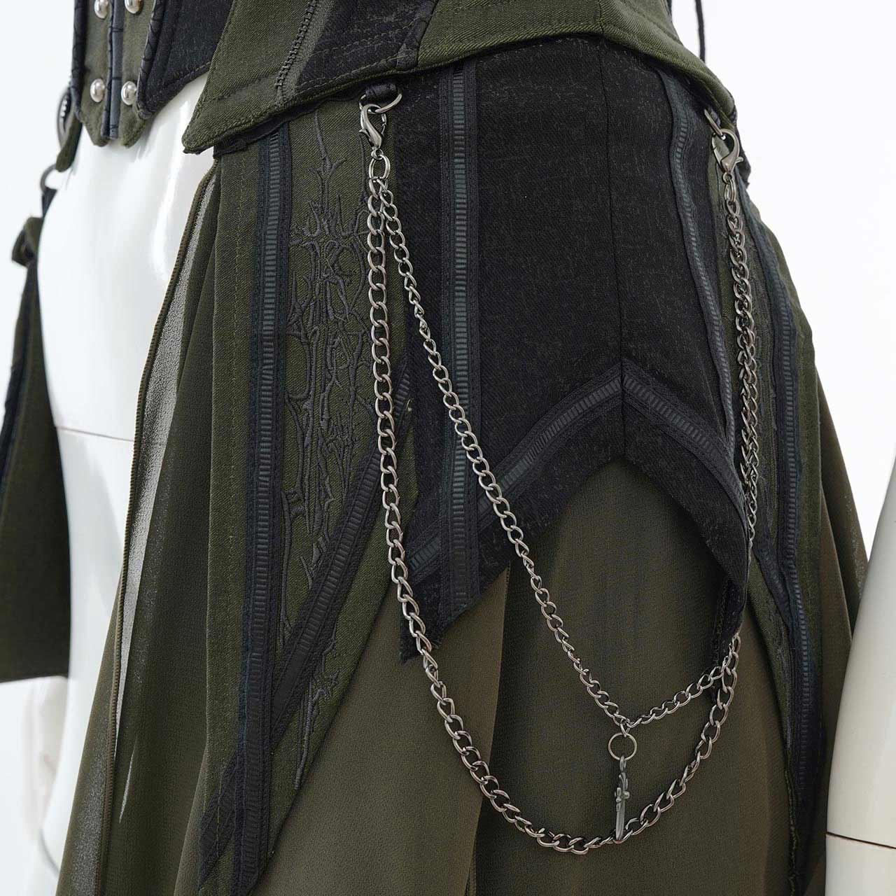 Remnants of Silent Depth Corset Skirt with Pockets