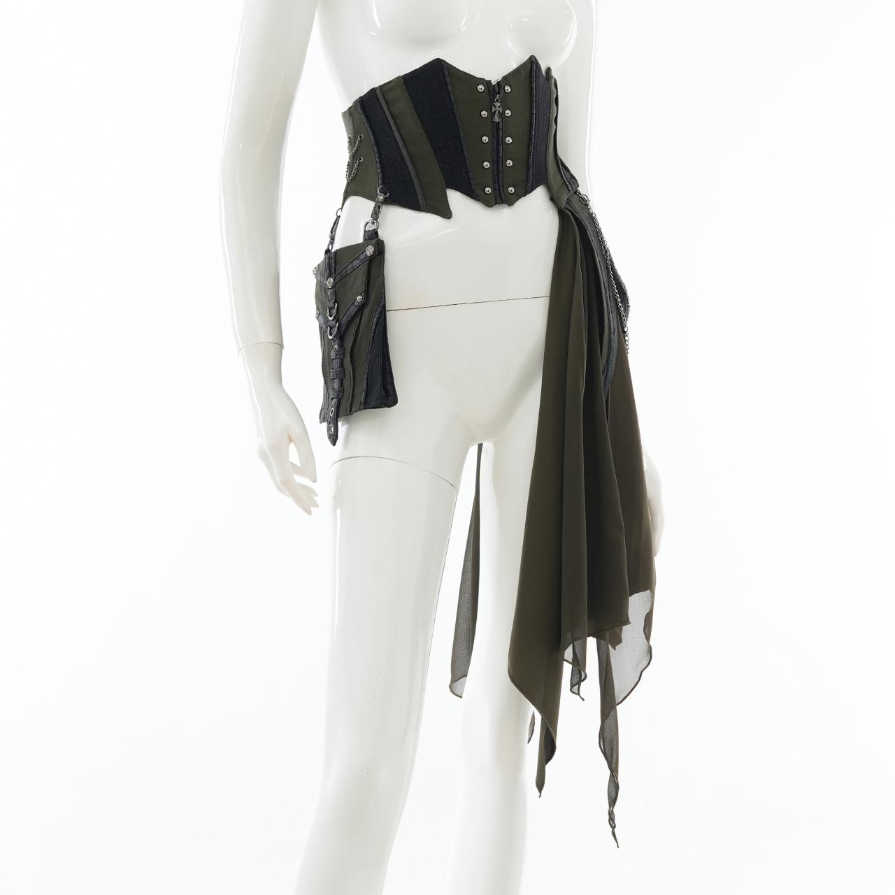 Remnants of Silent Depth Corset Skirt with Pockets