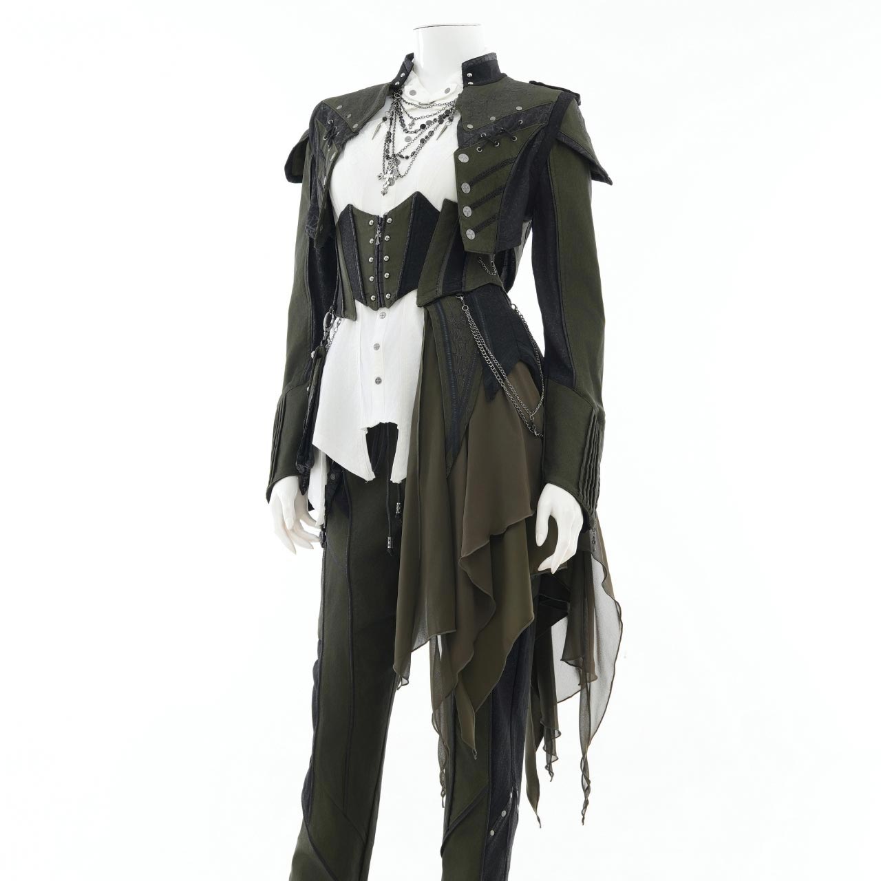 Remnants of Silent Depth Corset Skirt with Pockets