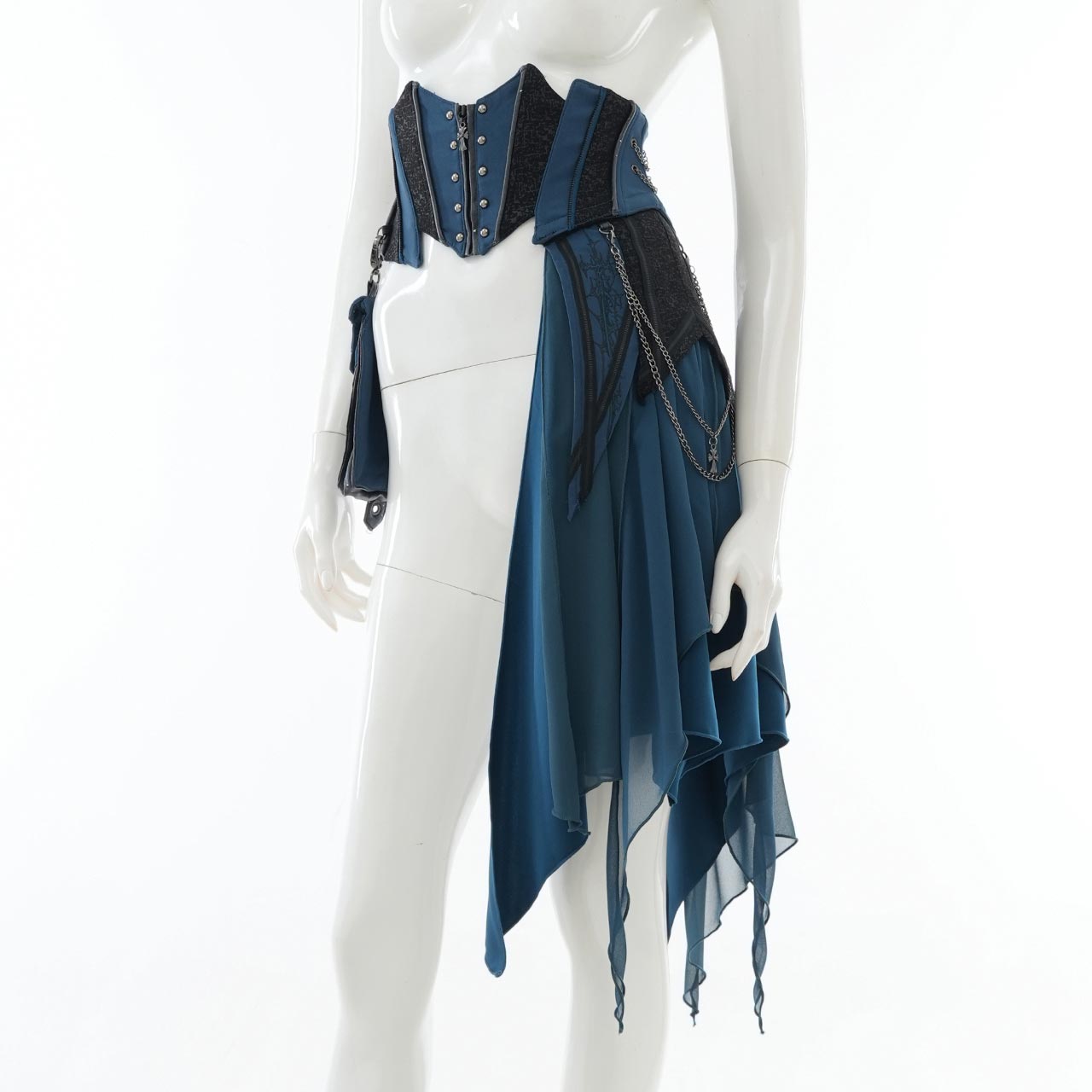 Remnants of Silent Depth Corset Skirt with Pockets