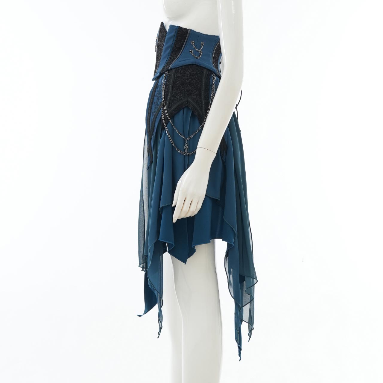 Remnants of Silent Depth Corset Skirt with Pockets