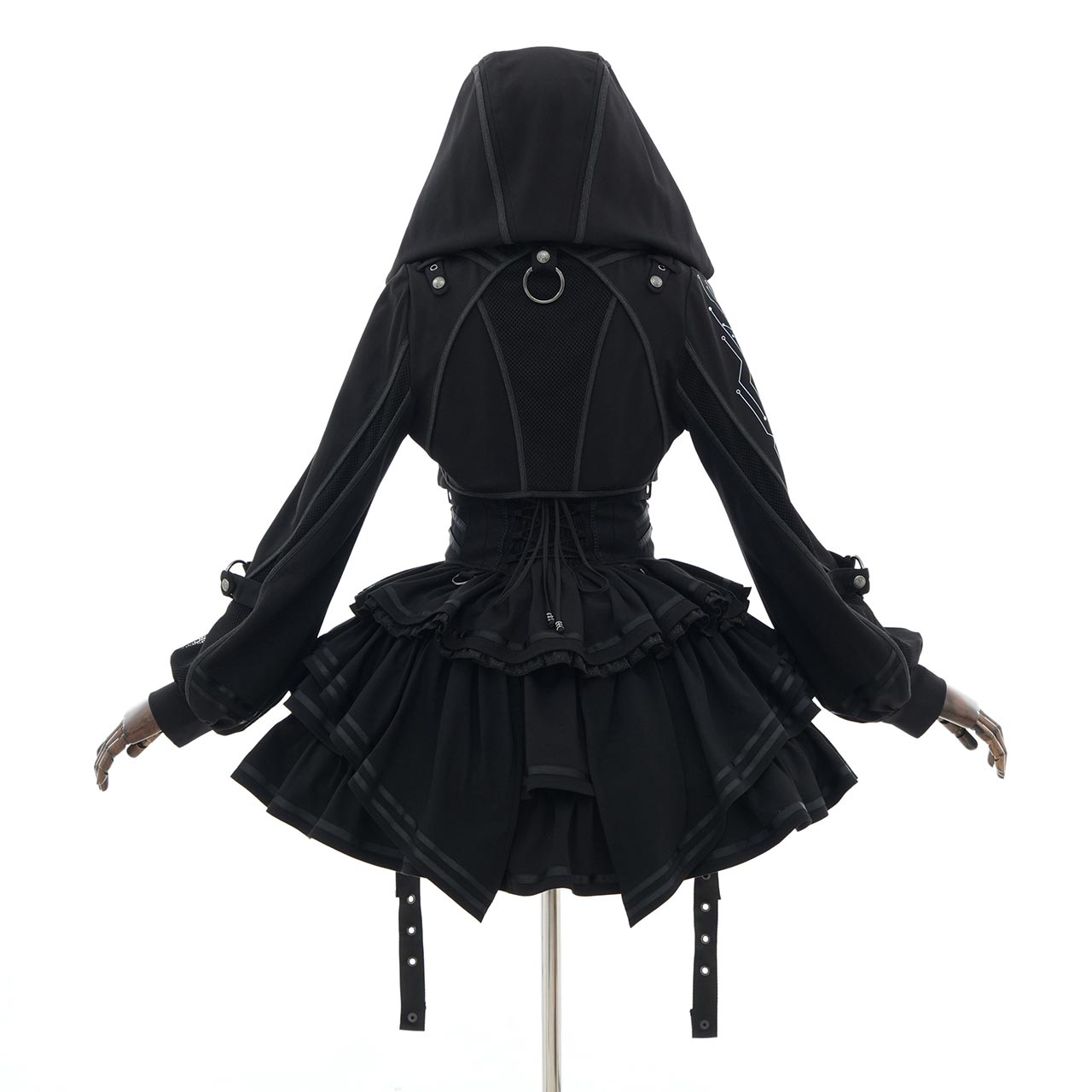 CYBER-ROSE Short Hoodie