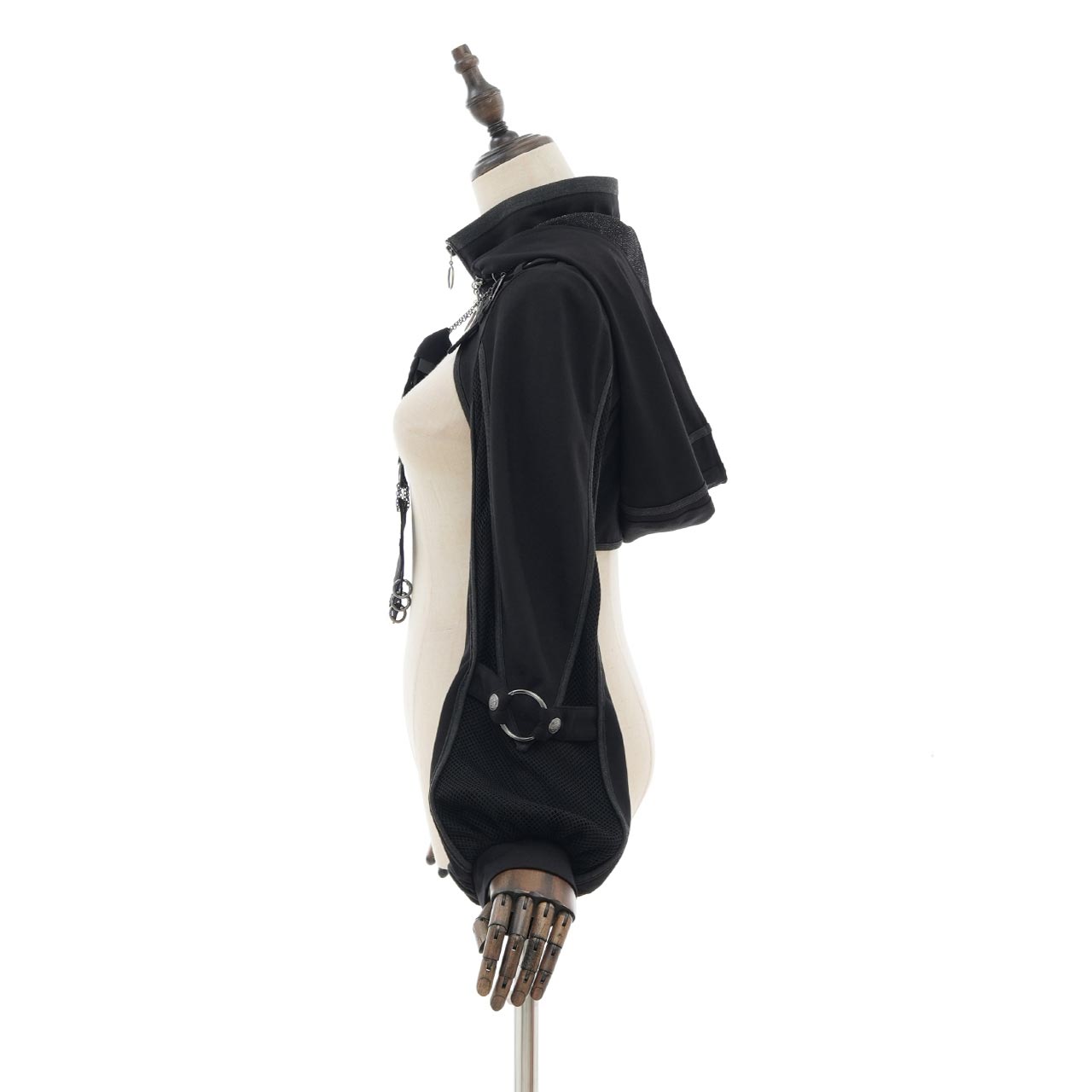 CYBER-ROSE Short Hoodie