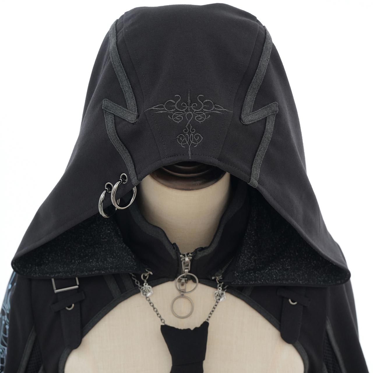 CYBER-ROSE Short Hoodie