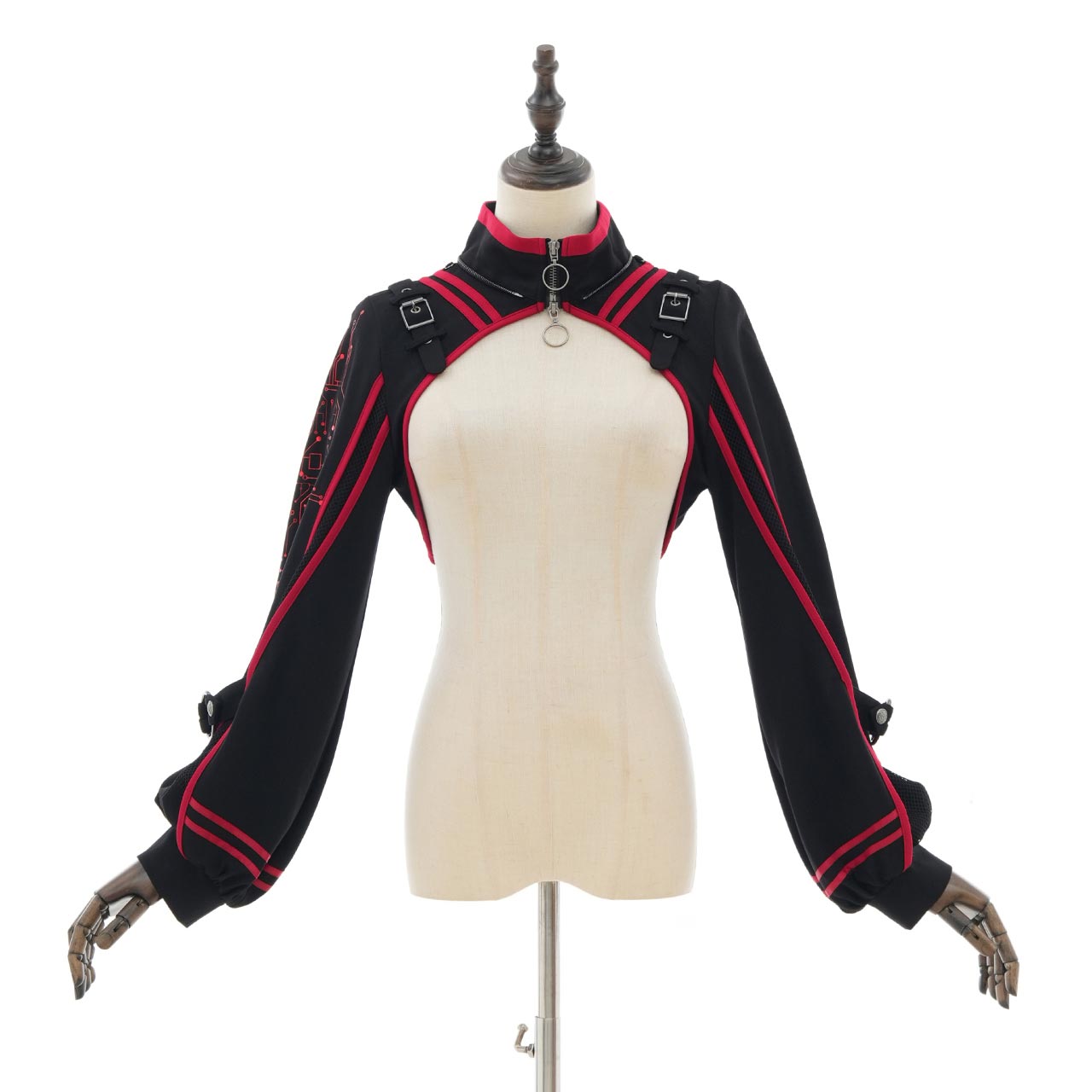 CYBER-ROSE Short Hoodie