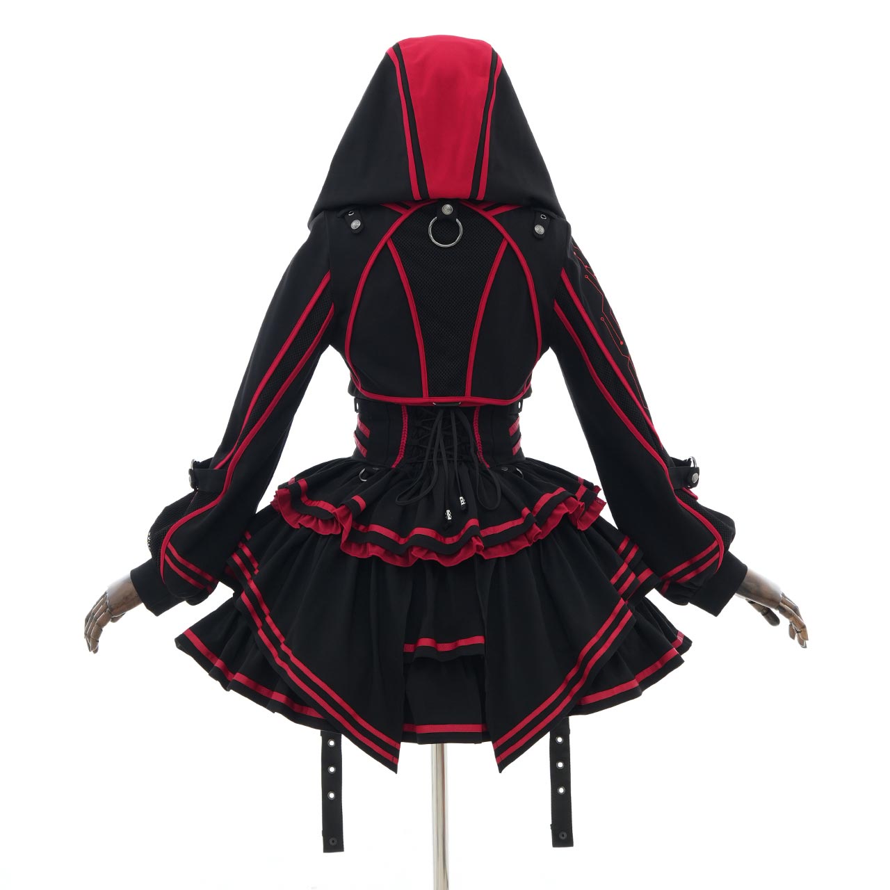 CYBER-ROSE Short Hoodie