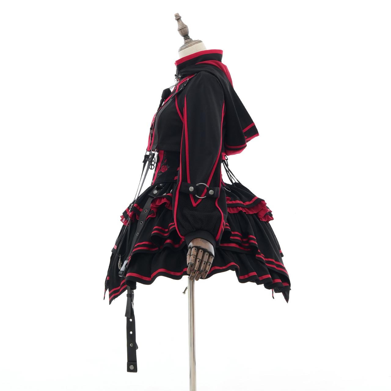 CYBER-ROSE Short Hoodie