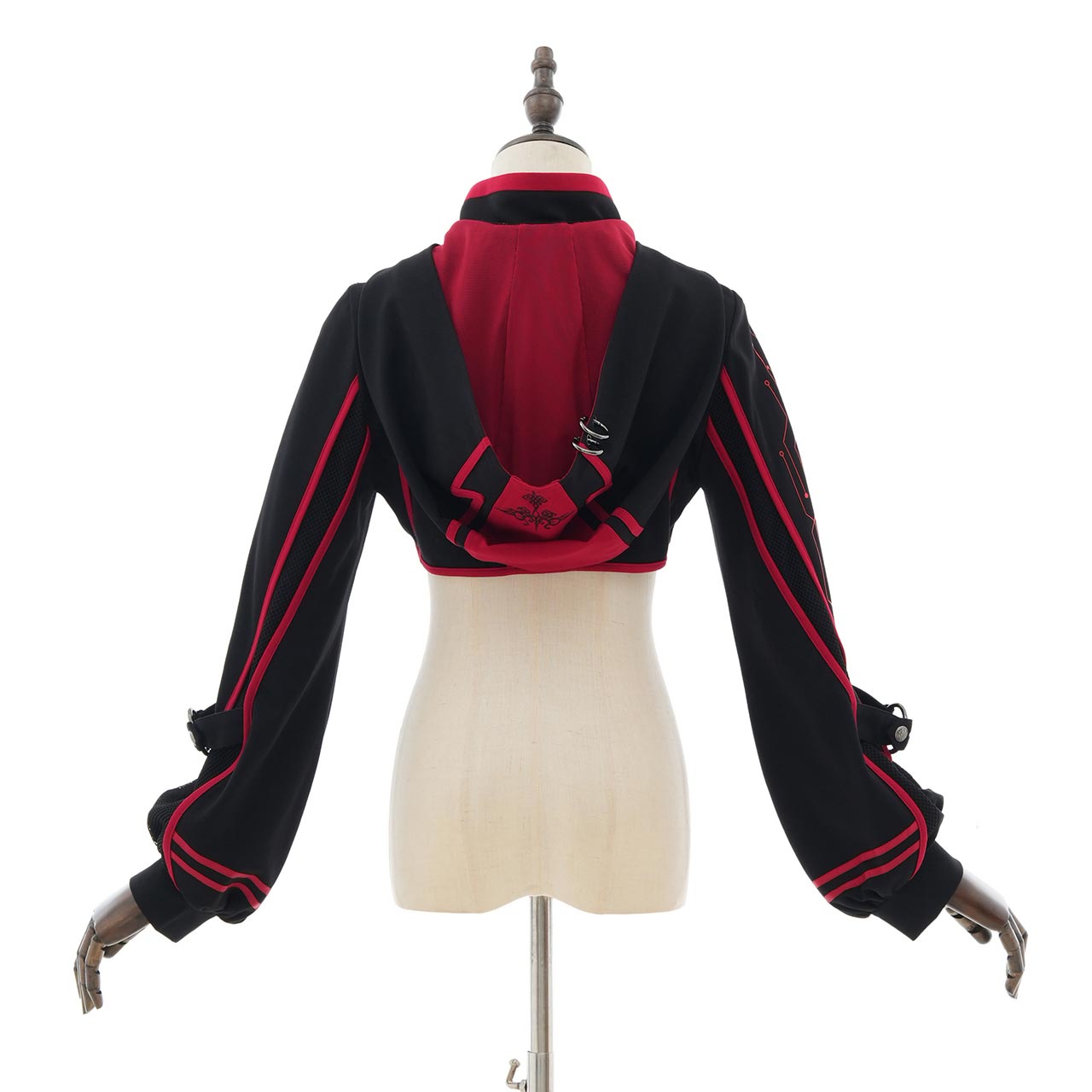 CYBER-ROSE Short Hoodie