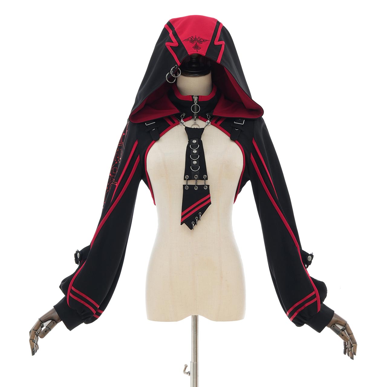 CYBER-ROSE Short Hoodie