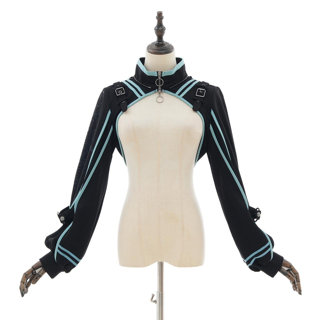 CYBER-ROSE Short Hoodie