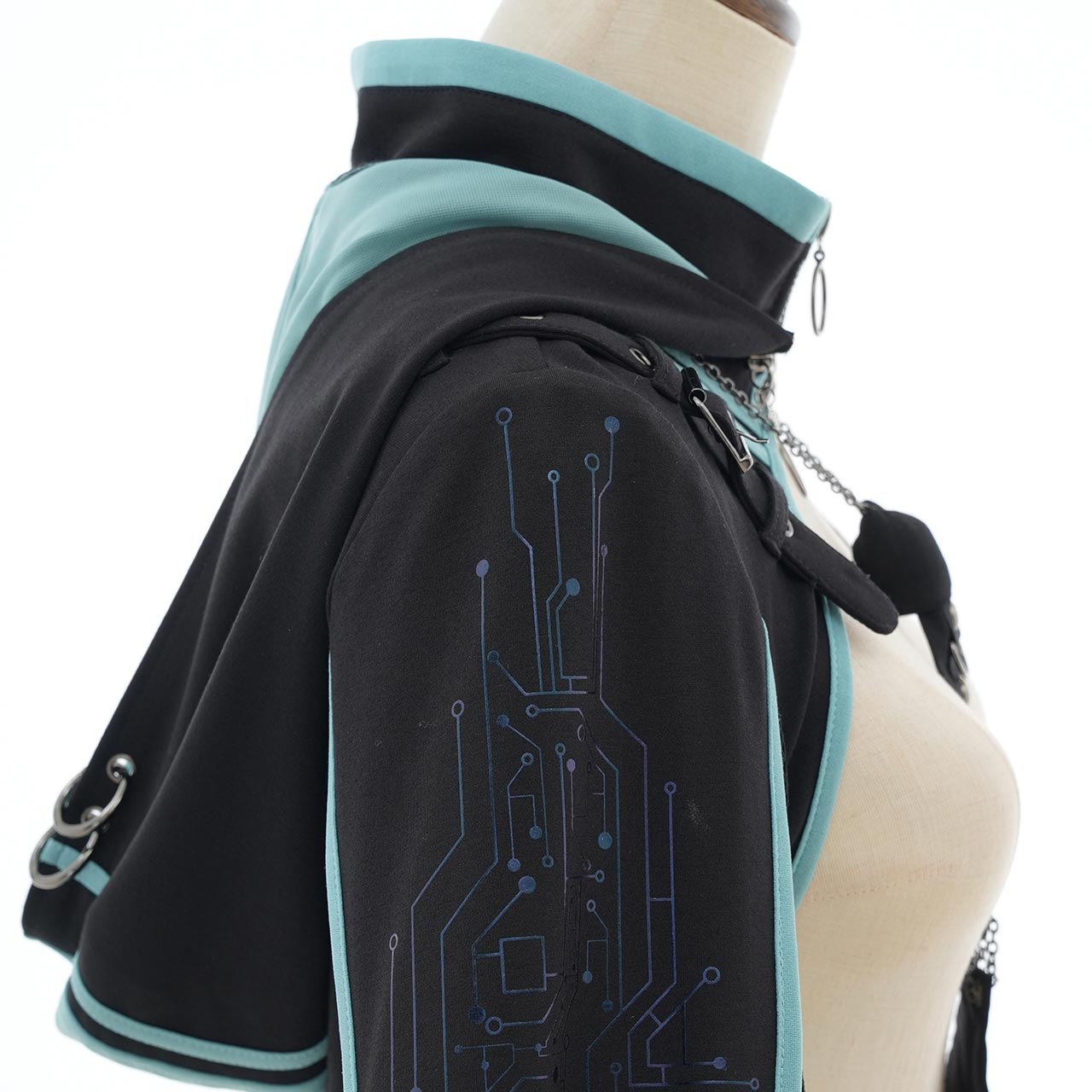 CYBER-ROSE Short Hoodie