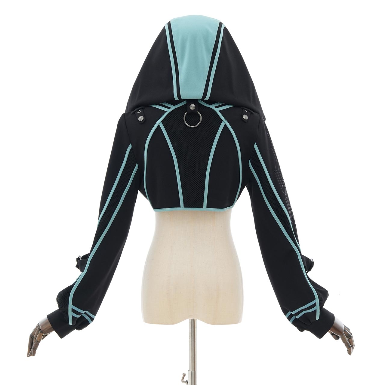 CYBER-ROSE Short Hoodie