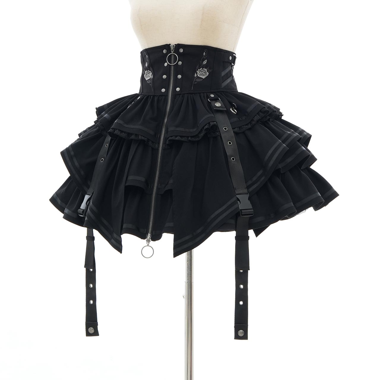 CYBER-ROSE Frill Skirt