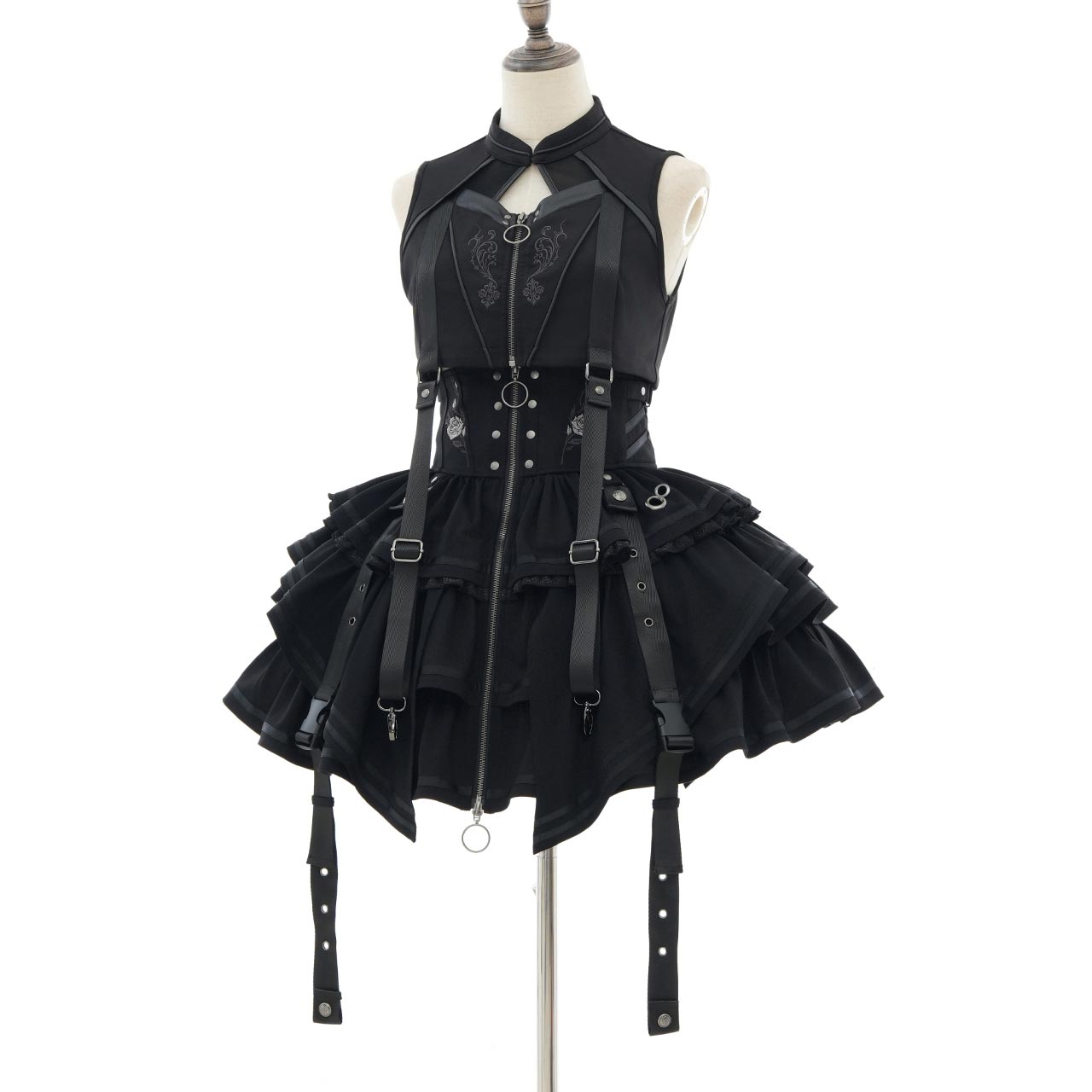 CYBER-ROSE Frill Skirt