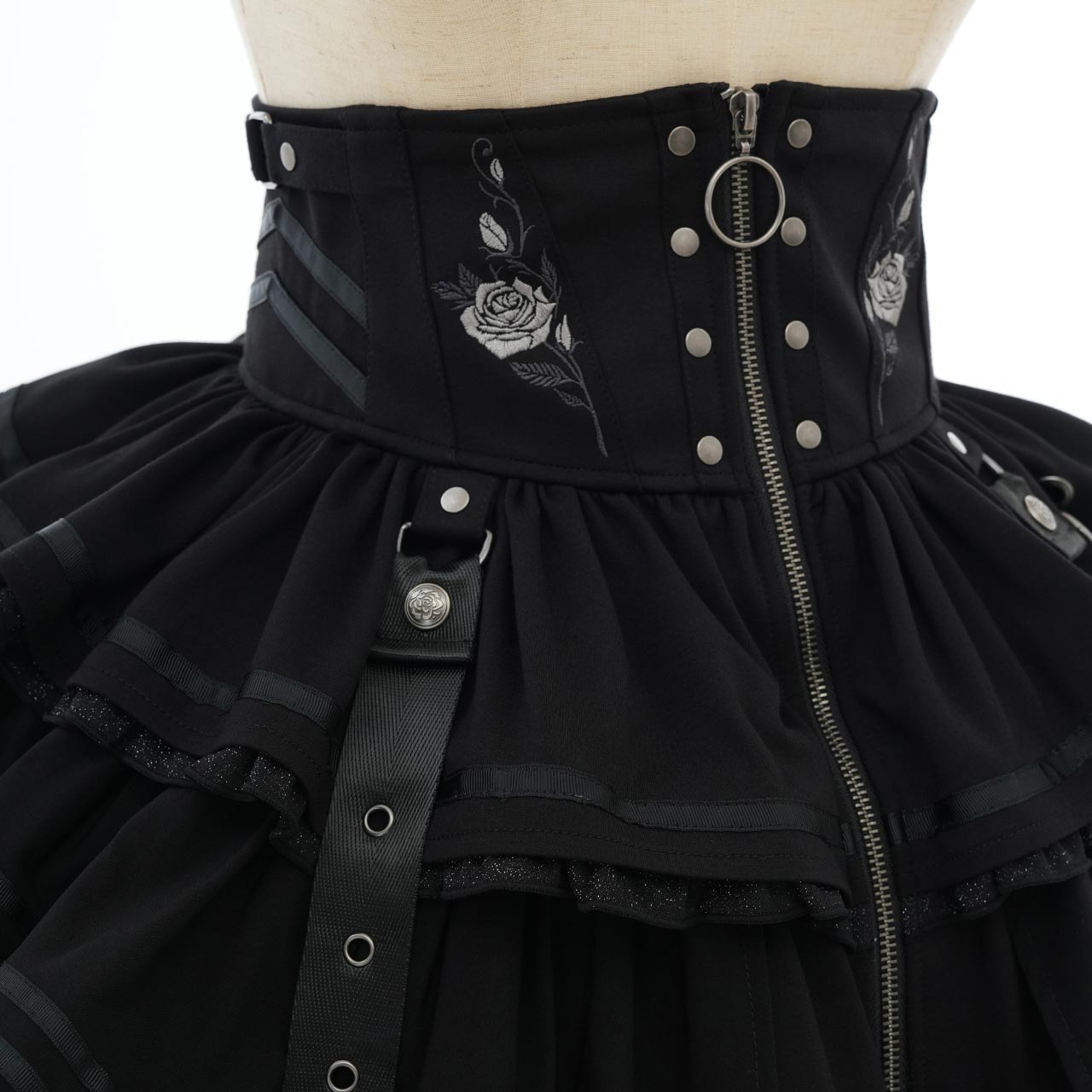 CYBER-ROSE Frill Skirt