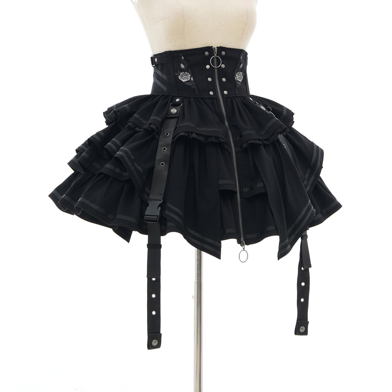 CYBER-ROSE Frill Skirt