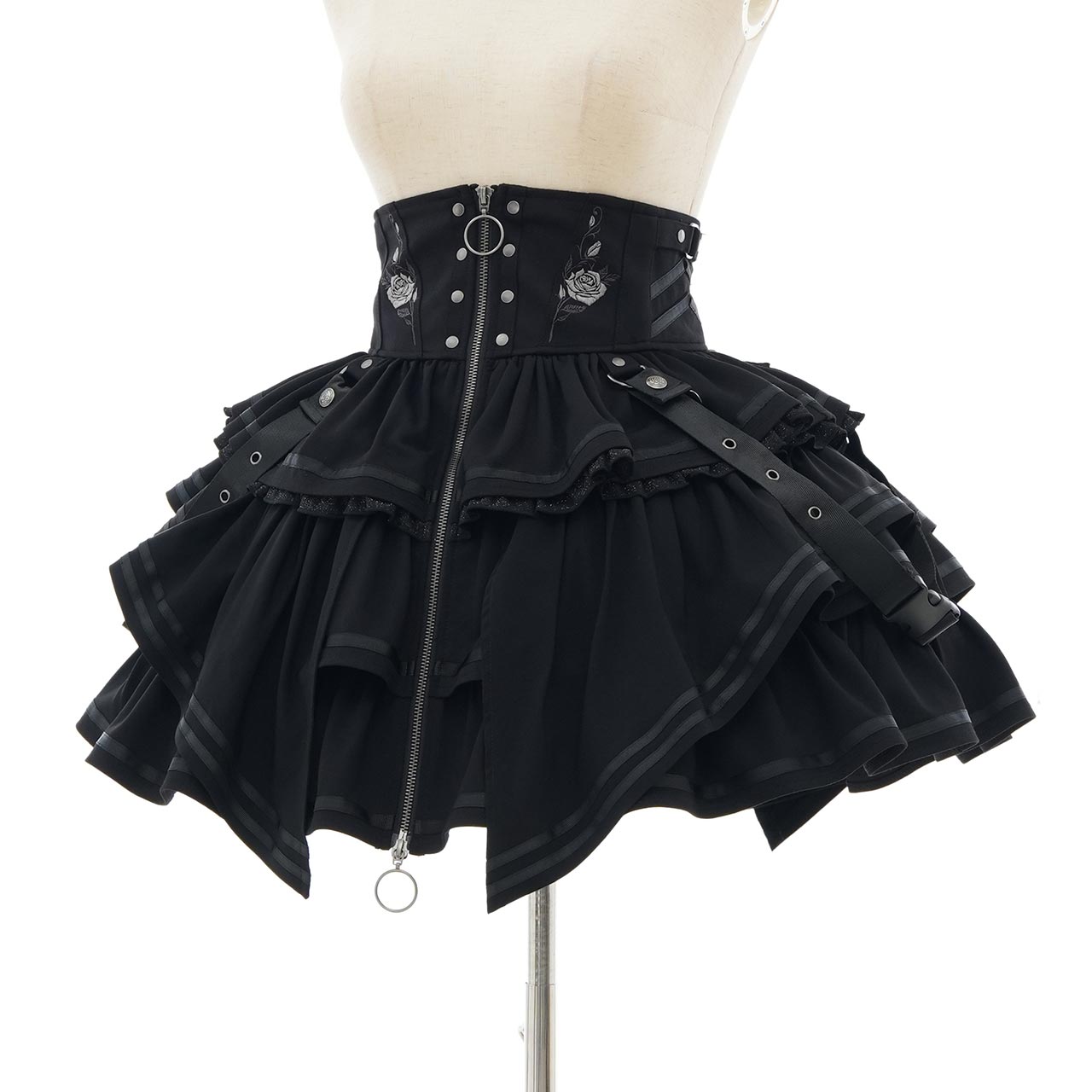 CYBER-ROSE Frill Skirt