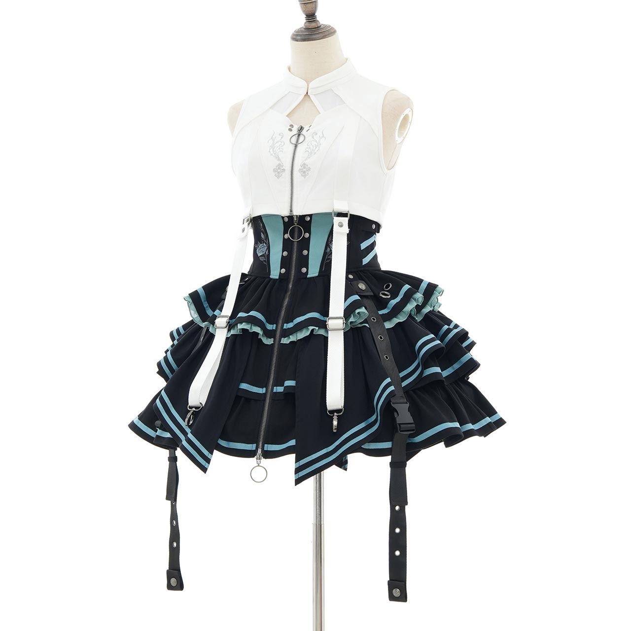 CYBER-ROSE Frill Skirt