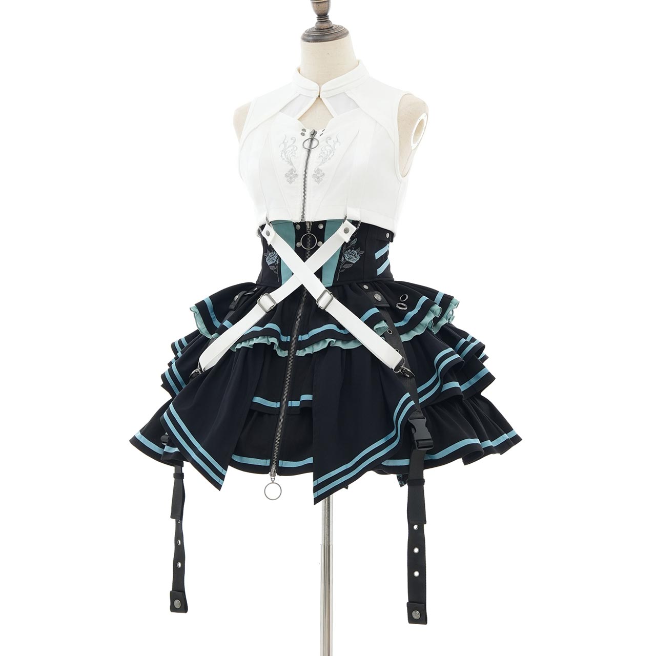 CYBER-ROSE Frill Skirt