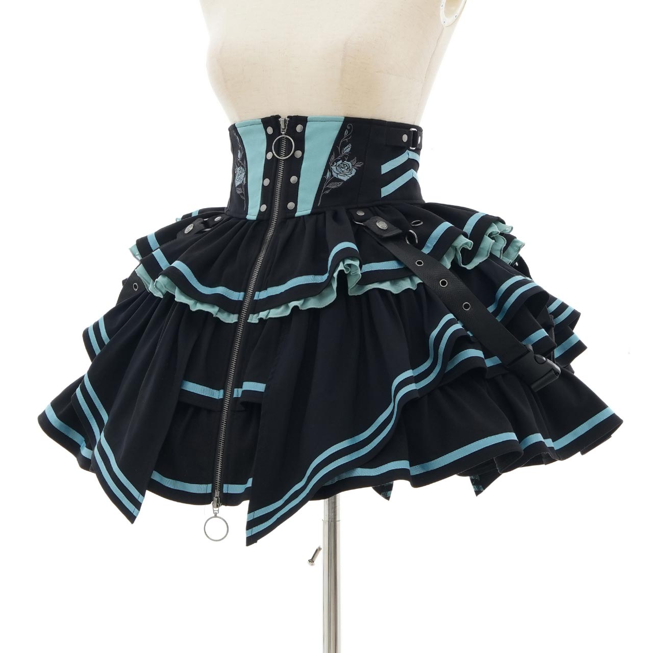 CYBER-ROSE Frill Skirt