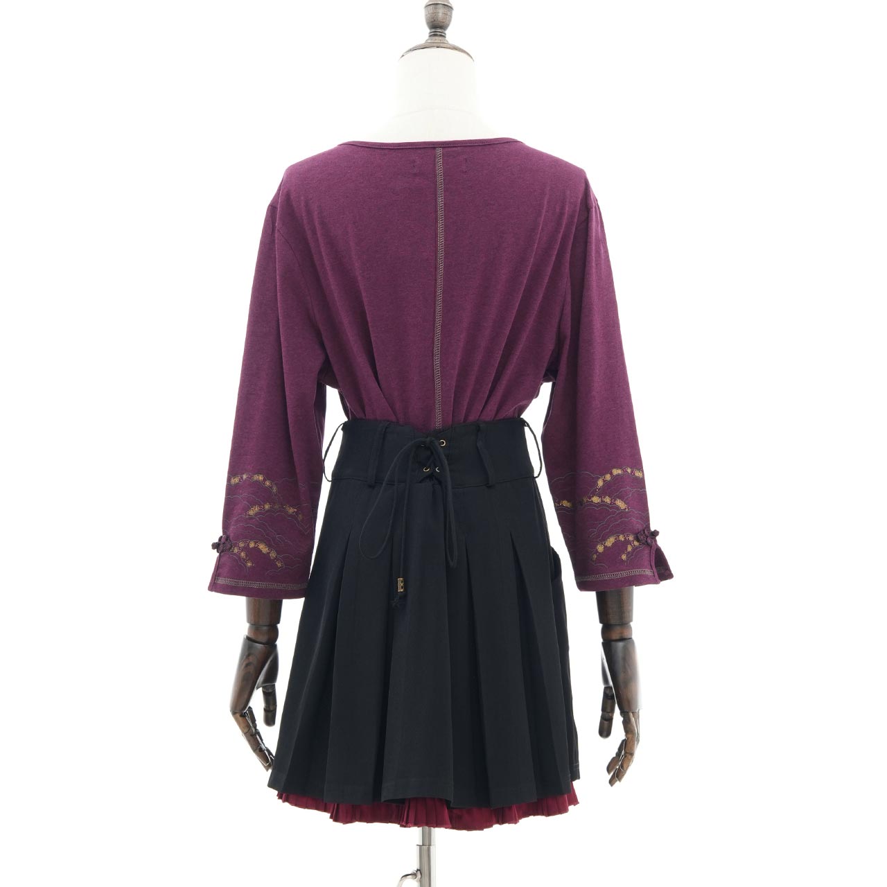 琉球浪漫物語 Ryukyu Romantic Story – Open-Shoulder Cut-and-Sew Top 【L】