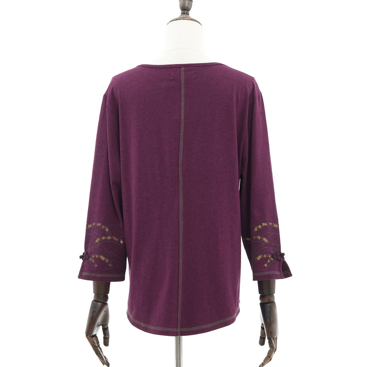 琉球浪漫物語 Ryukyu Romantic Story – Open-Shoulder Cut-and-Sew Top 【L】