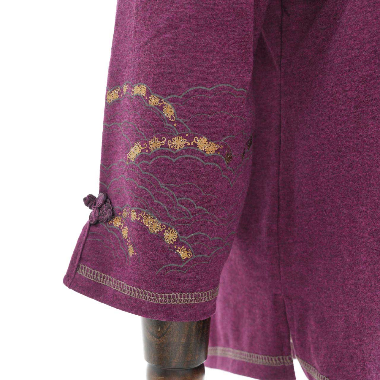 琉球浪漫物語 Ryukyu Romantic Story – Open-Shoulder Cut-and-Sew Top 【L】