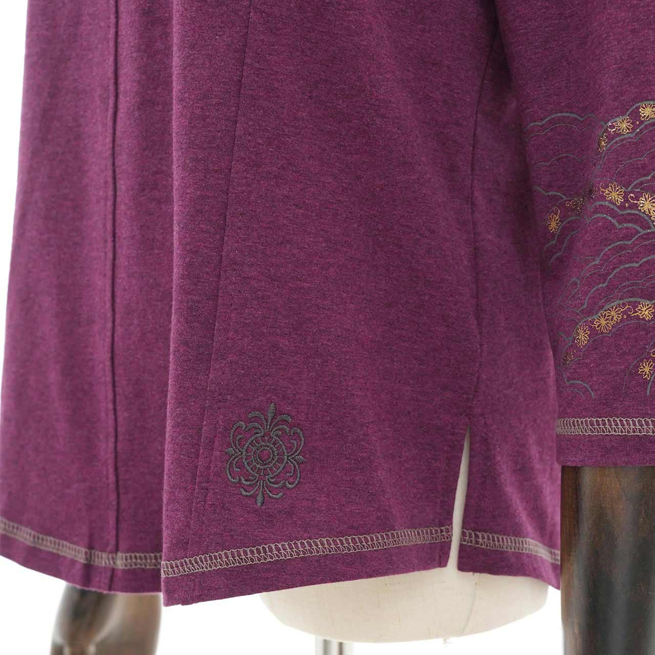 琉球浪漫物語 Ryukyu Romantic Story – Open-Shoulder Cut-and-Sew Top 【M】