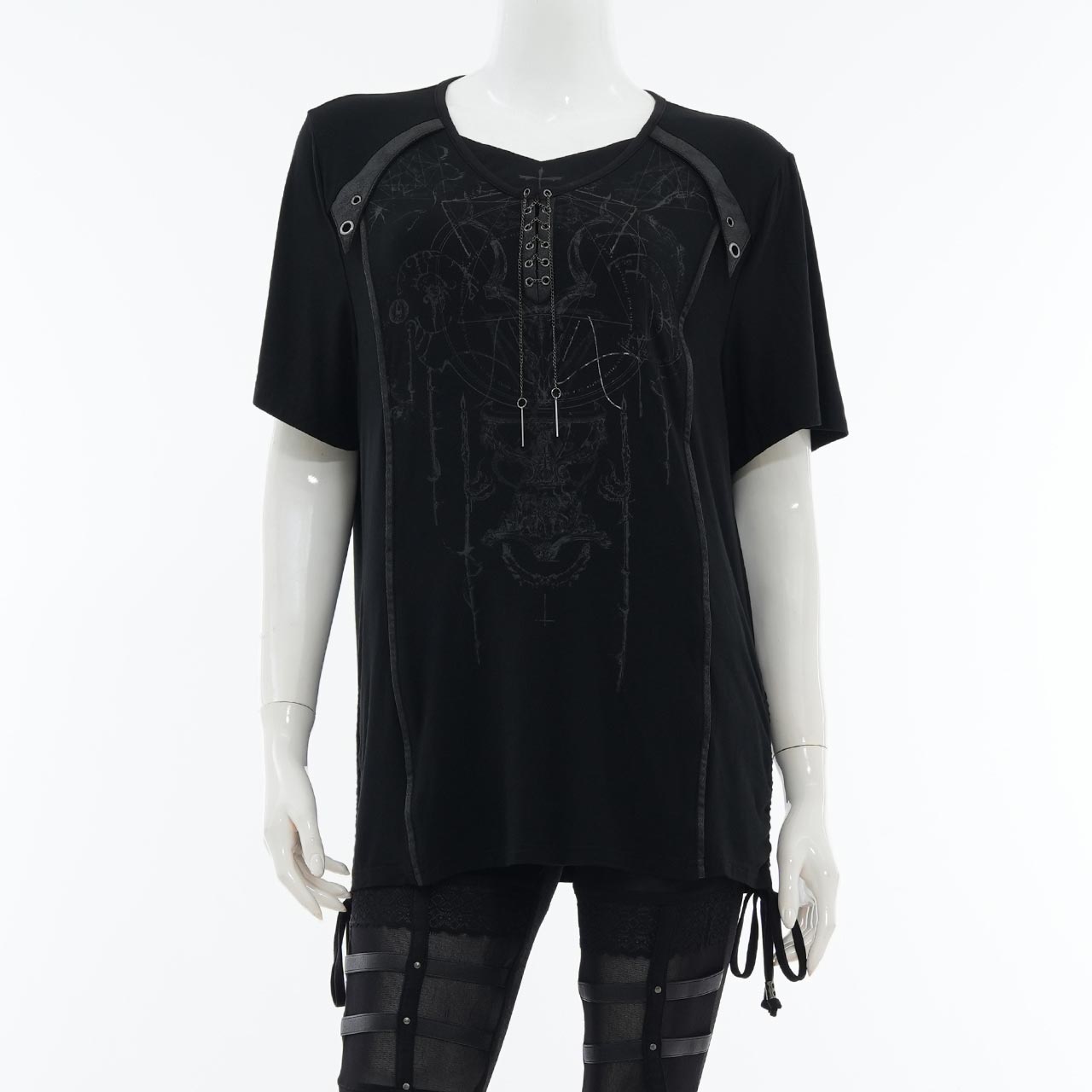 Remnants of Silent Depth Occultism Long-Sleeve Cut-and-Sew