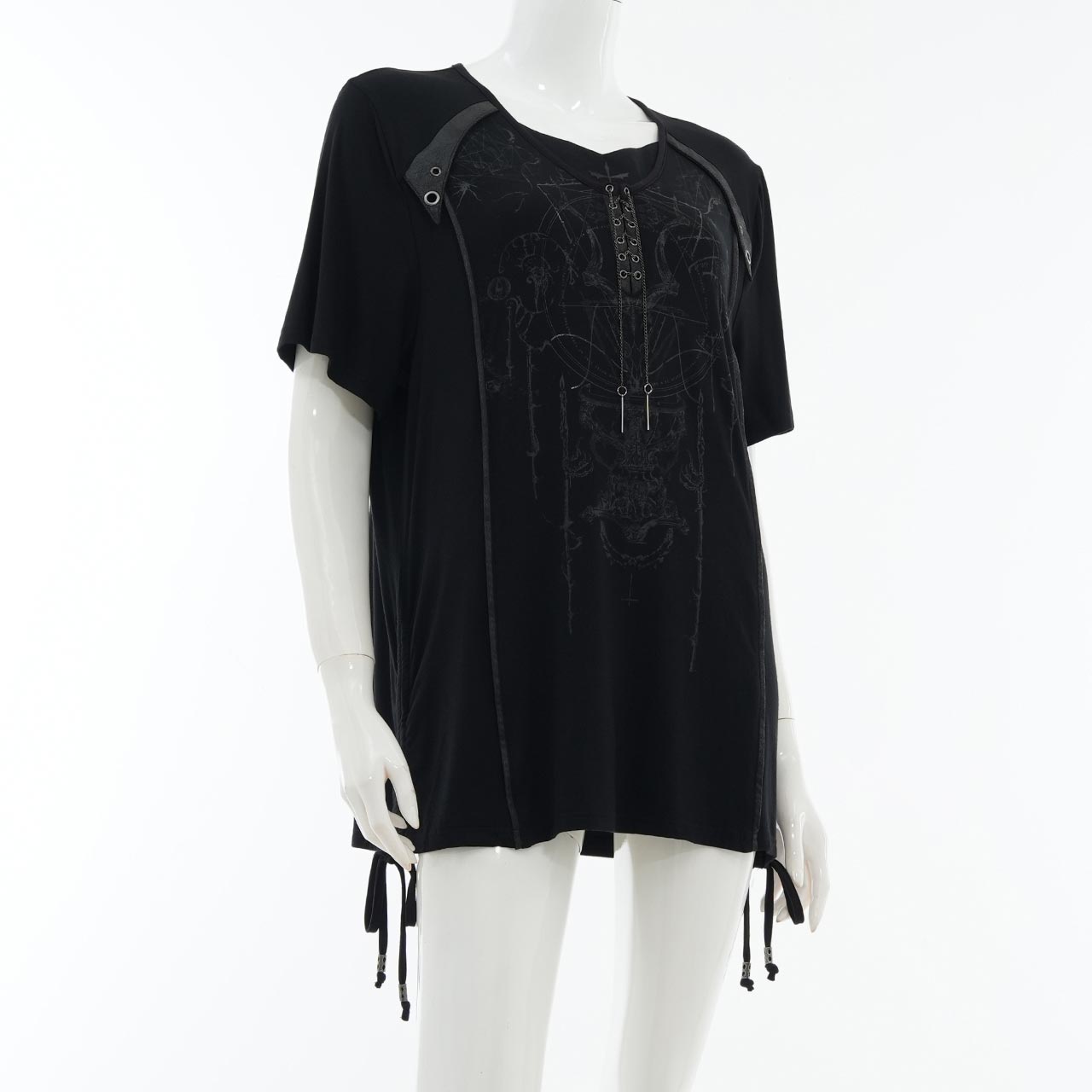 Remnants of Silent Depth Occultism Long-Sleeve Cut-and-Sew