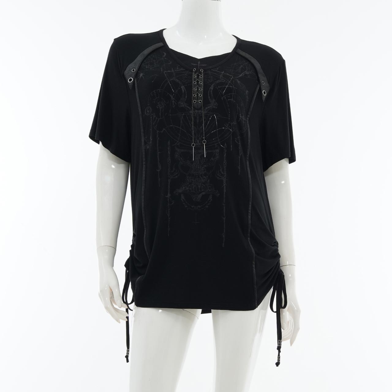 Remnants of Silent Depth Occultism Long-Sleeve Cut-and-Sew