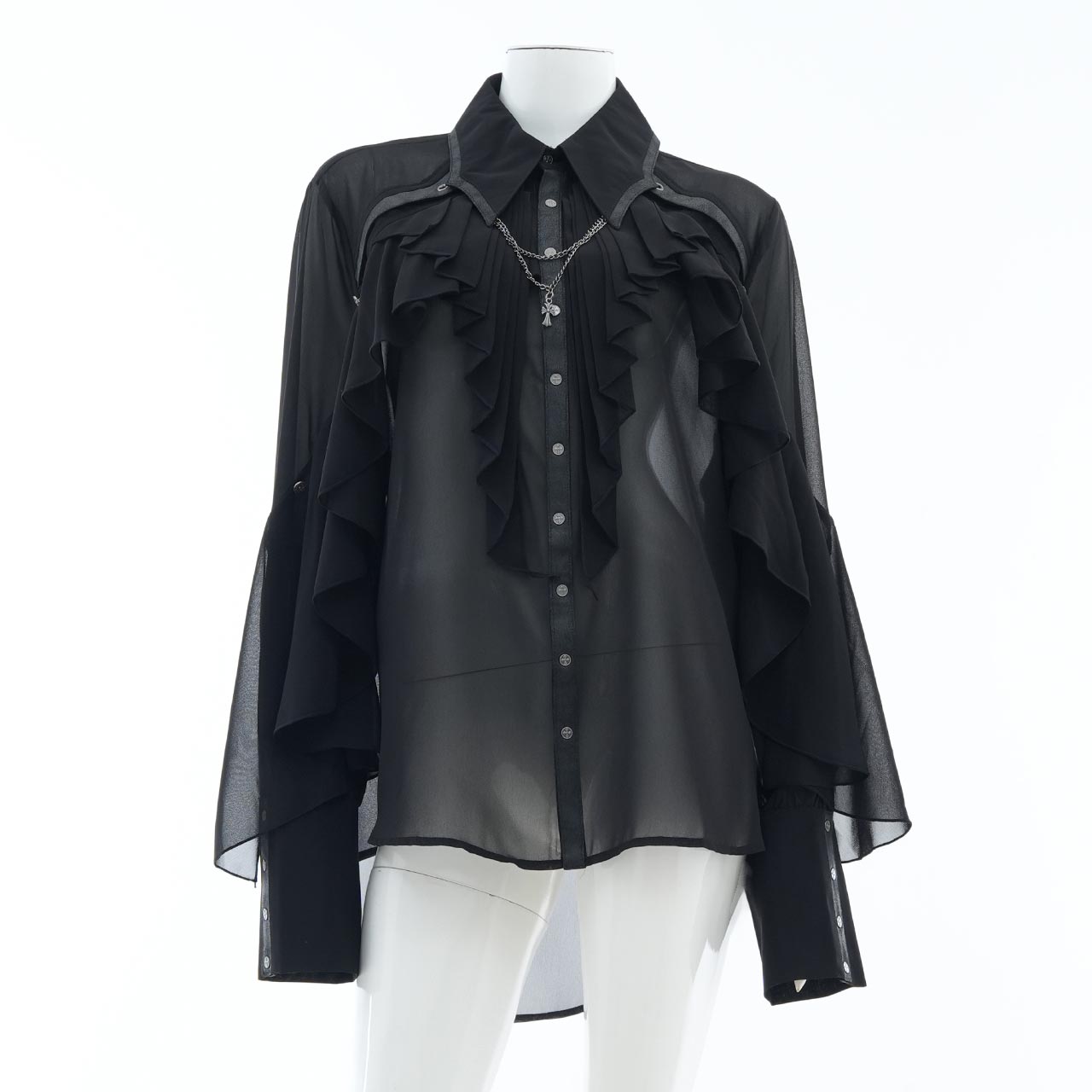 Remnants of Silent Depth Chiffon Blouse