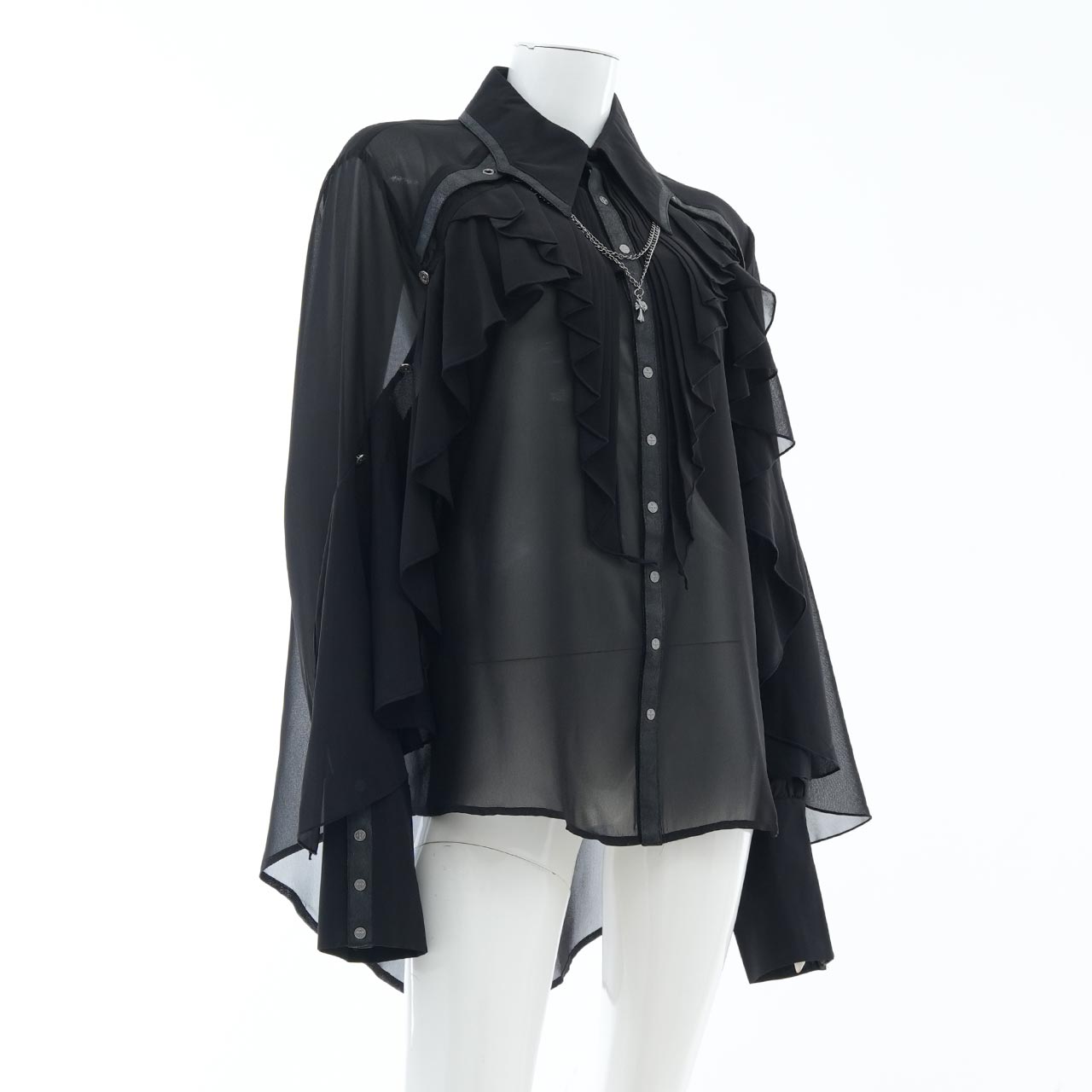 Remnants of Silent Depth Chiffon Blouse